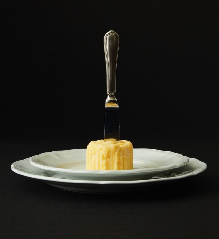 Couteau à beurre vintage argent