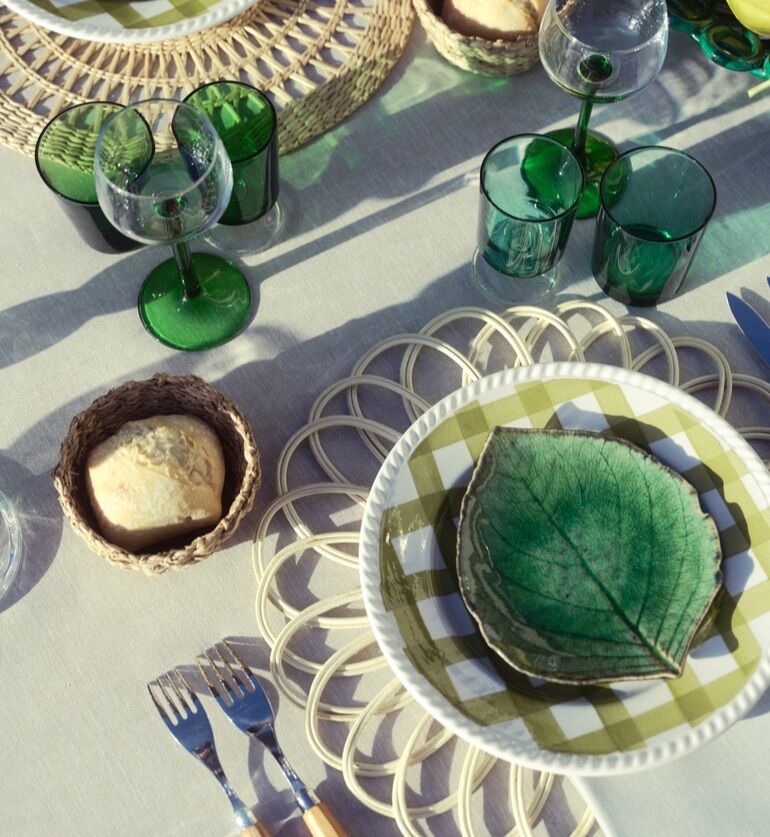 Grande assiette vintage carreau