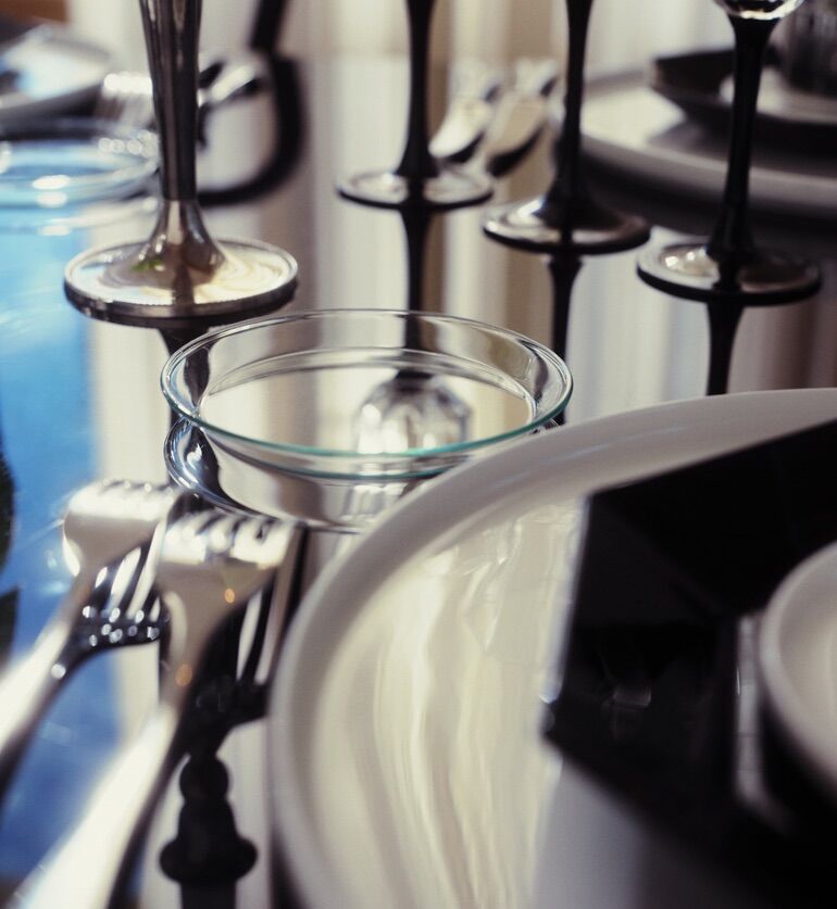 Assiette à pain en verre