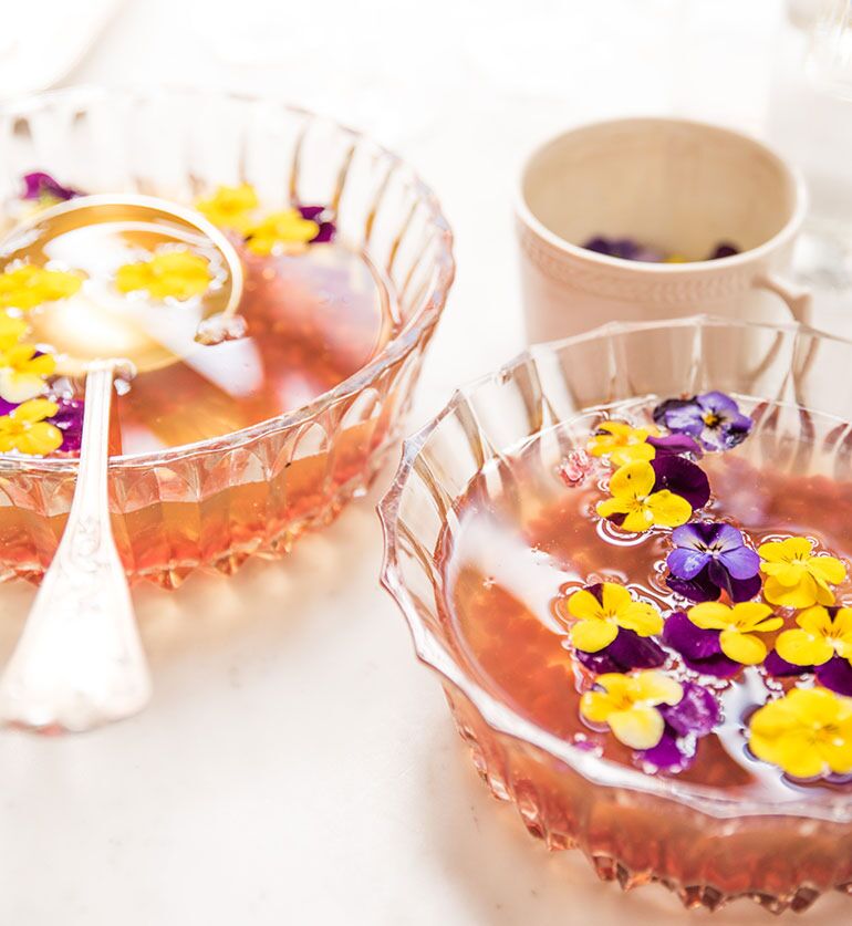 Saladier en verre vintage